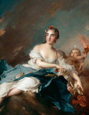 The Countess de Brac as Aurora by Jean-Marc Nattier Oil Painting