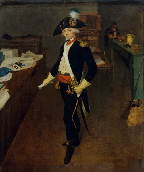 M. Estelle, marchand de galons rue Saint-Honore  by Jean-Marie Hooghstoel - Hand-Painted Oil Painting Reproduction