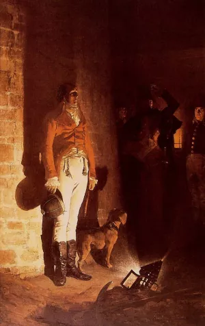 La Mort de duc d'Enghien painting by Jean-Paul Laurens
