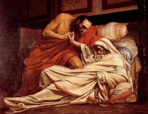La Mort de Tibere by Jean-Paul Laurens - Oil Painting Reproduction