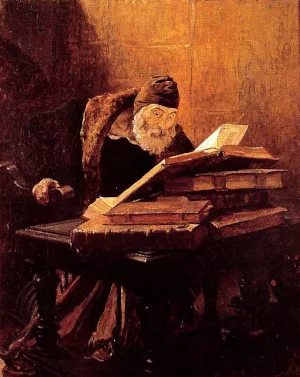 Le Vieux Savant ou L'Alchimiste painting by Jean-Paul Laurens