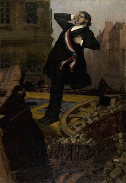 Main Product Photo of Mort du depute Alphonse Baudin le 3 decembre 1851  Painting by Jean-Paul Laurens
