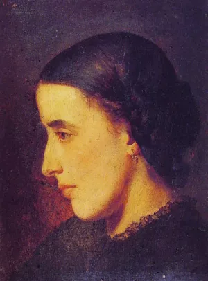 Portrait de Madelieine Villemsens painting by Jean-Paul Laurens