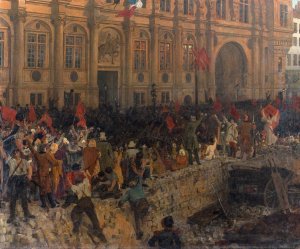Proclamation De La Republique Le 24 Fevrier 1848 by Jean-Paul Laurens Oil Painting