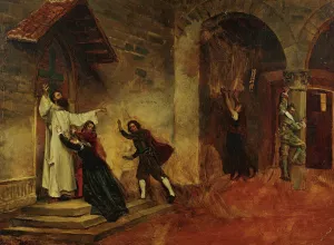 The Fire by Jean-Paul Laurens Oil Painting
