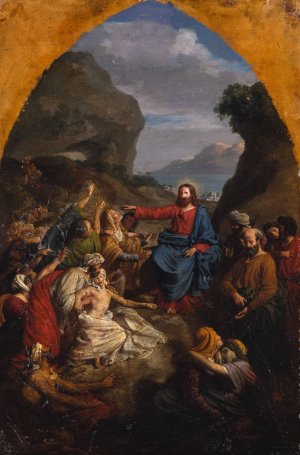 Jesus Christ Healing the Sick by Jean-Pierre Granger Oil Painting