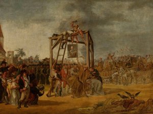 Hanging the traitors by Jean Pierre Norblin Oil Painting