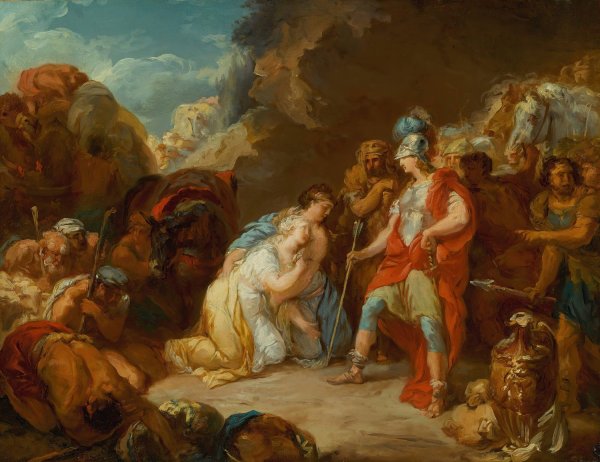 David And Abigail by Jean Pierre Saint-Ours - Hand-Painted Oil Painting Reproduction