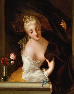 A Lady At A Window by Jean Raoux Oil Painting