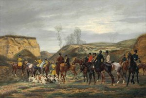 Les honneurs du pied by Jean Richard Goubie Oil Painting