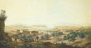 A View Of Toulon From The Fort D'artigues by Jean Rodolphe Gautier Oil Painting