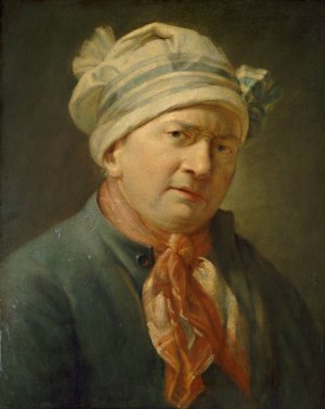 Portrait of a Man by Jean Simeon Chardin (Follower) Oil Painting