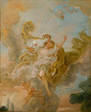 Allegorical Figures by Jean-Simon Berthelemy Oil Painting