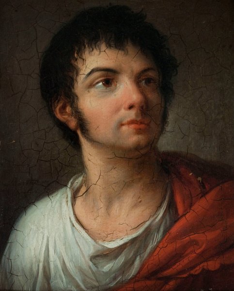 Augustin Cheron  by Jean-Simon Berthelemy - Hand-Painted Oil Painting Reproduction