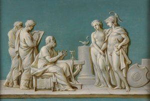 Socrate instruisant la jeunesse by Jean-Simon Berthelemy Oil Painting