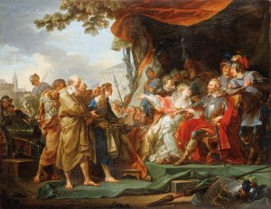 The Burghers Of Calais by Jean-Simon Berthelemy Oil Painting