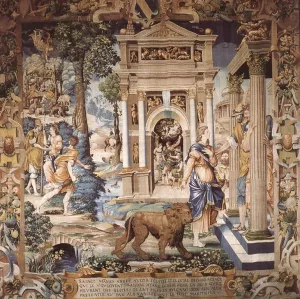 St Mammes and Duke Alexander Oil painting by Jean The Elder Cousin