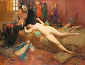 The Doll Man by Jean Veber Oil Painting