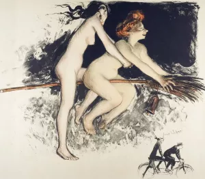 Witches by Jean Veber Oil Painting