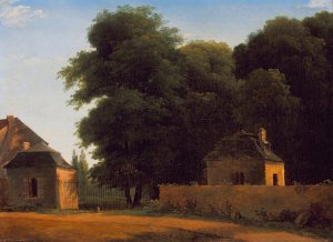 Entry to the Park at St. Cloud by Jean-Victor Bertin Oil Painting