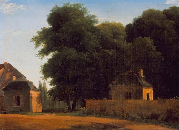 Entry to the Park at St. Cloud  by Jean-Victor Bertin - Hand-Painted Oil Painting Reproduction