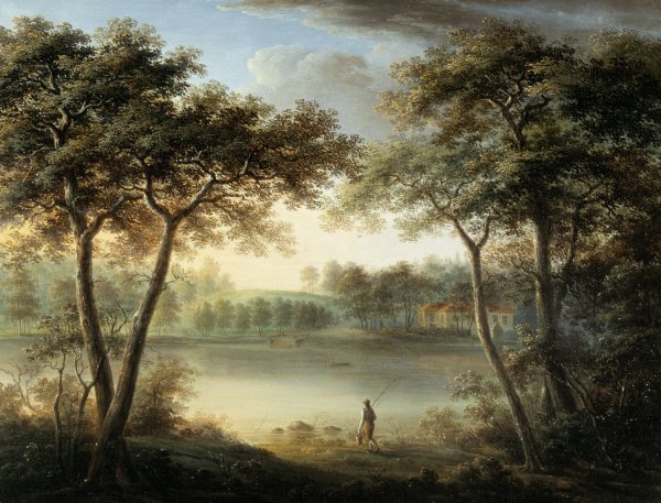 Rosendal fran norr by Jeanna Elisabeth Åkerman - Hand-Painted Oil Painting Reproduction