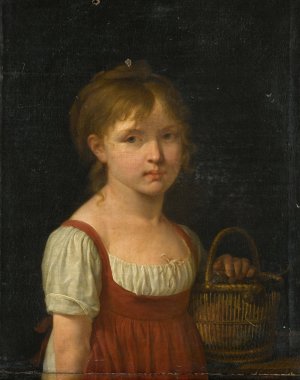Portrait of a Girl by Jeanne Elisabeth Chaudet Oil Painting