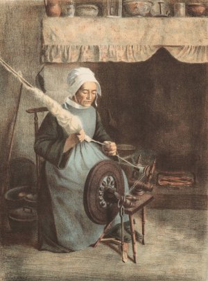 L'Aieule by Jeanne Granes Oil Painting
