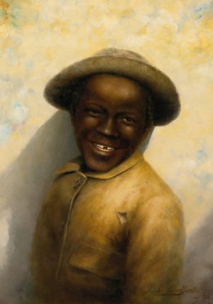 Smiling Boy by Jefferson David Chalfant Oil Painting