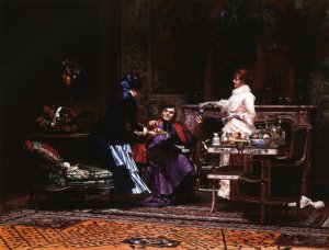 Monseigneur en Visite by Jehan Georges Vibert Oil Painting