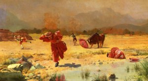 The Church in Danger by Jehan Georges Vibert Oil Painting