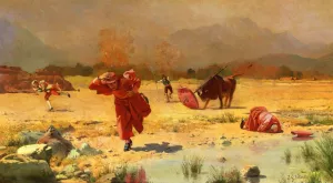 The Church in Danger Oil painting by Jehan Georges Vibert