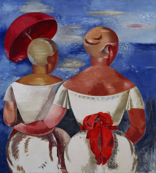 Main Product Photo of Ladies At The Seaside  Painting by Jekabs Kazaks