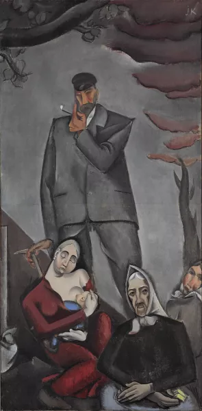 Refugees Oil painting by Jekabs Kazaks