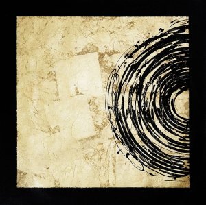 Gold Eclipse I by Jenna Guthrie Oil Painting