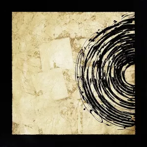 Gold Eclipse I by Jenna Guthrie Oil Painting