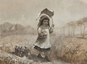 Family Outing by Jennie Augusta Brownscombe Oil Painting