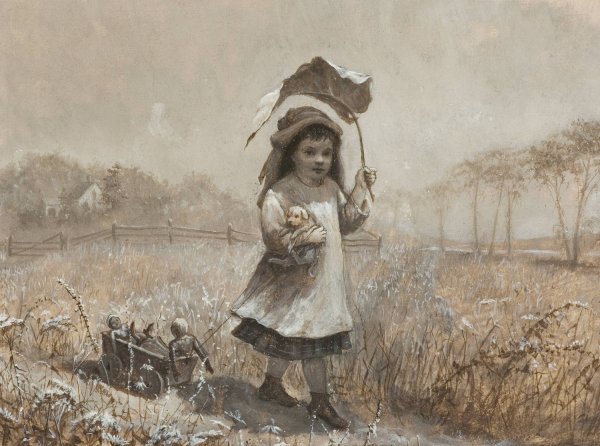 Main Product Photo of Family Outing  Painting by Jennie Augusta Brownscombe