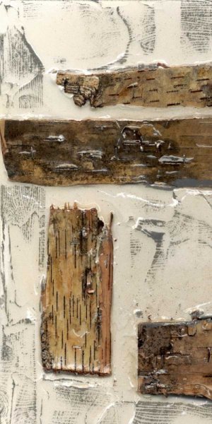 Birch Bark Abstract I by Jennifer Goldberger - Hand-Painted Oil Painting Reproduction