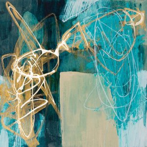 Blue Spectrum I by Jennifer Goldberger Oil Painting