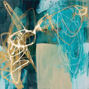 Blue Spectrum I Oil painting by Jennifer Goldberger