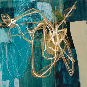 Blue Spectrum II by Jennifer Goldberger Oil Painting