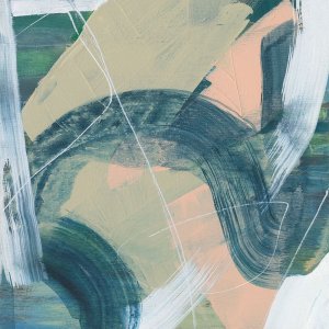 Bubblegum Pop IX by Jennifer Goldberger Oil Painting