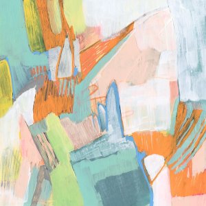 Candied Sherbet II by Jennifer Goldberger Oil Painting