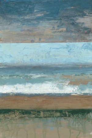 Coastal Abstract I by Jennifer Goldberger Oil Painting
