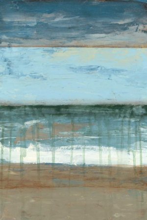 Coastal Abstract II Oil painting by Jennifer Goldberger