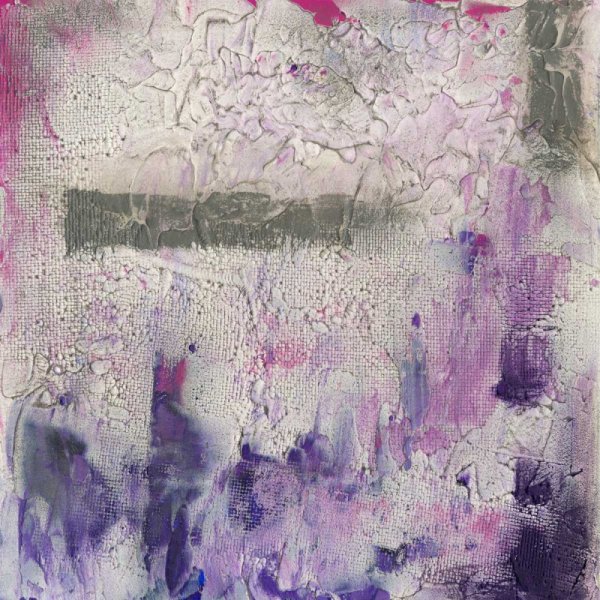 Dusty Violet I by Jennifer Goldberger - Hand-Painted Oil Painting Reproduction