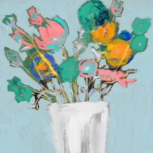 Fun Bouquet I by Jennifer Goldberger Oil Painting