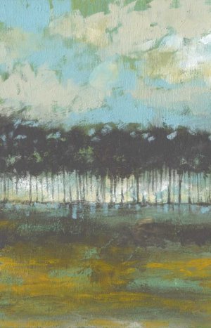 Golden Field I Oil painting by Jennifer Goldberger