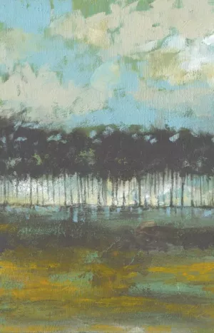 Golden Field I by Jennifer Goldberger Oil Painting